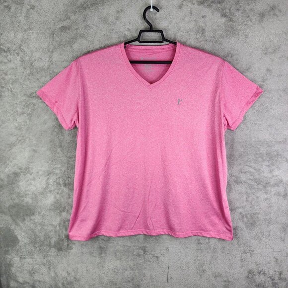 Women's Pink Royal Carribean Shirt V-Neck Short Sleeve 100% Polyester Size 3XL - Picture 2 of 10